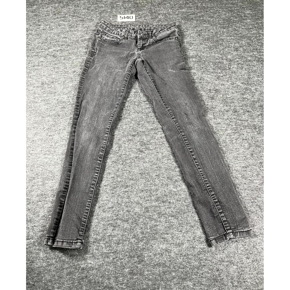 Aéropostale Jeans Womens 0‎ Gray Denim Cotton Stretch 5 Pockets Lola Jegging